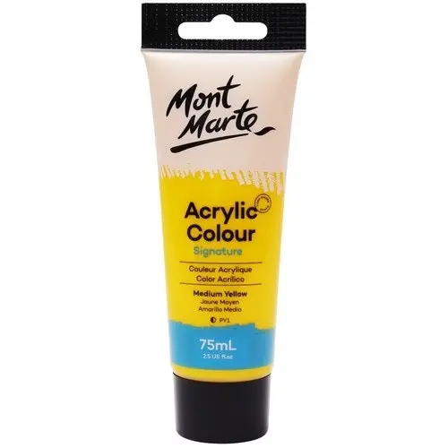 Mont Marte Signature Acrylic Paint - Medium Yellow