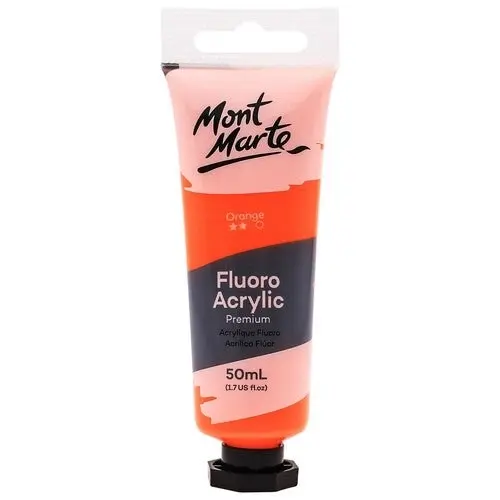 Mont Marte Premium Fluro Acrylic Paint - Orange