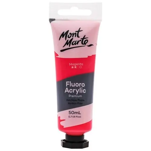 Mont Marte Premium Fluro Acrylic Paint - Magenta