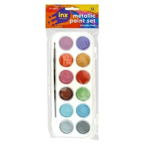 Paint Set with Brush - Metallic