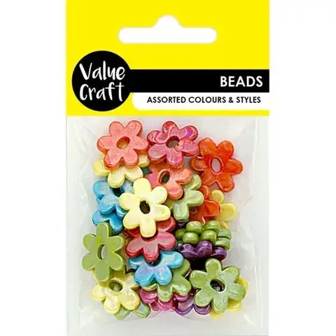 Flower Beads - Plastic