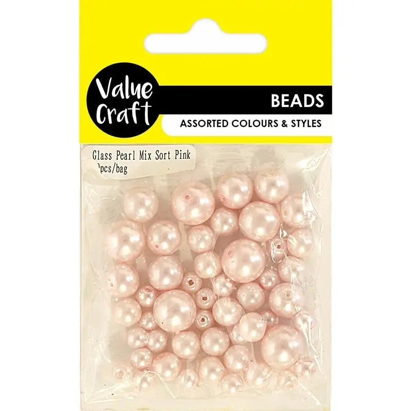 Glass Bead Pearl Soft Pink