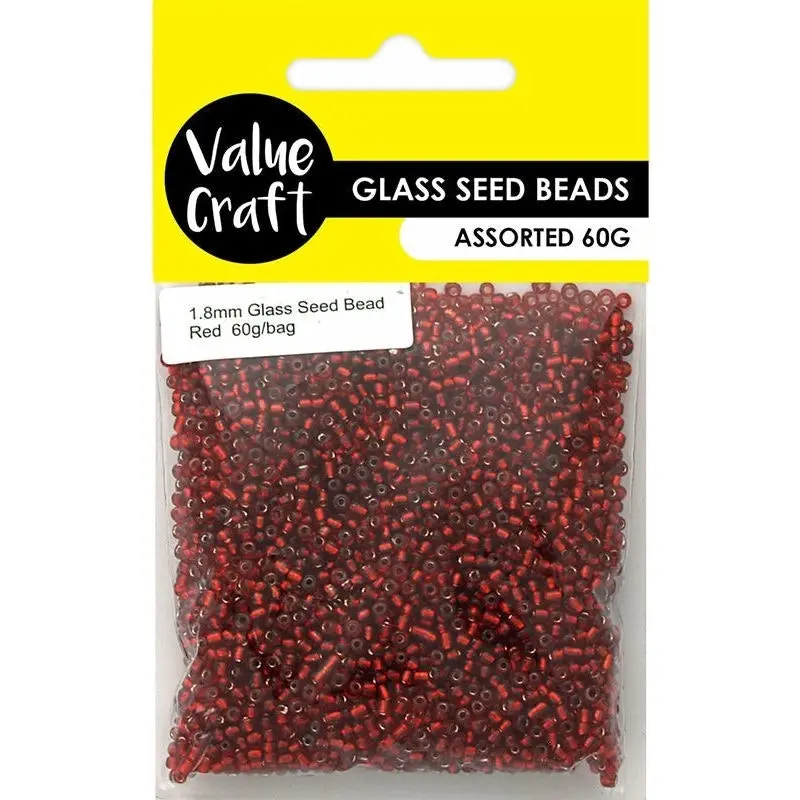 Glass Seed Beads - Red