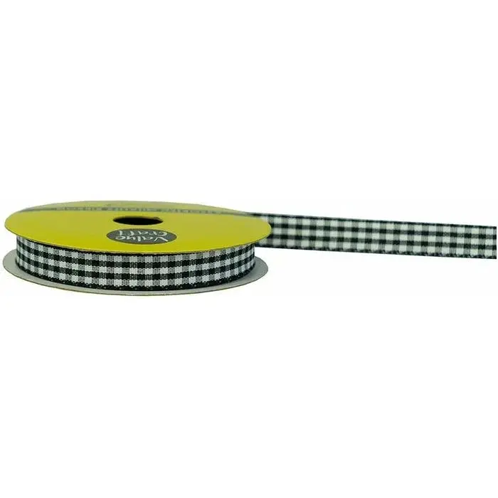 Gingham Ribbon - Black