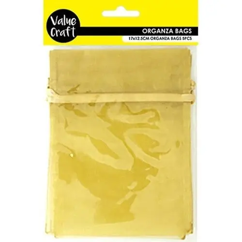 Small Organza Bags - Mustard