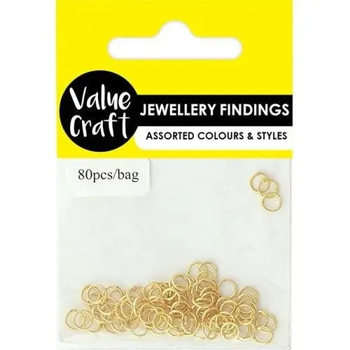 Jewellery Finding Jump Rings Small - Gold