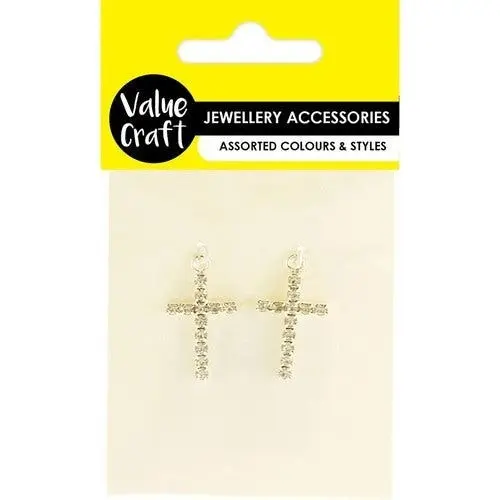 Diamante Crucifix - Silver