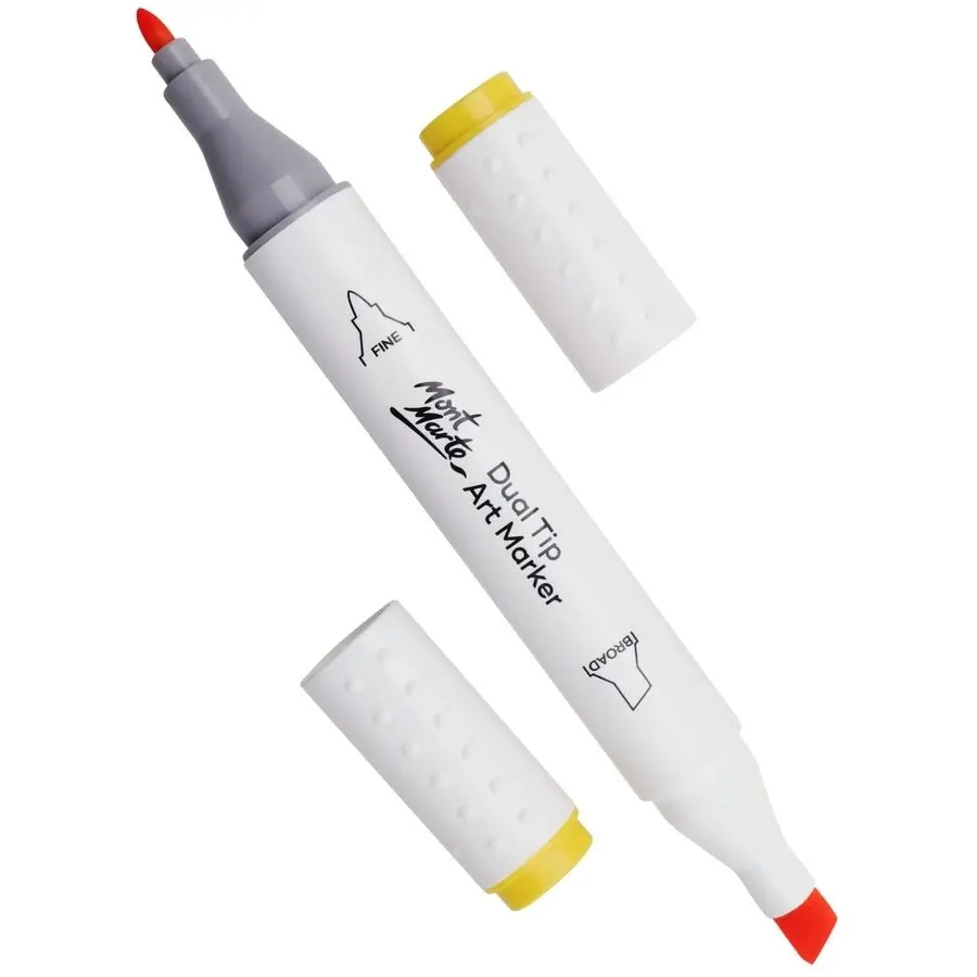 Mont Marte Dual Tip Alcohol Art Marker - Cadmium Yellow