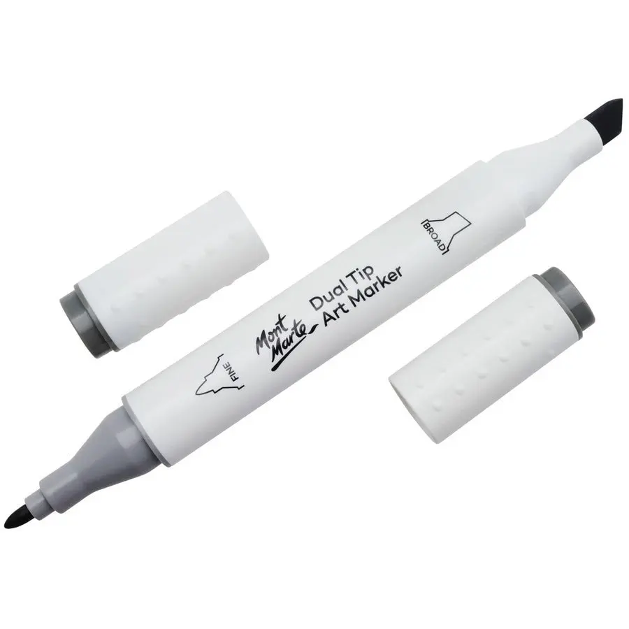 Mont Marte Dual Tip Alcohol Art Marker - Mid Grey