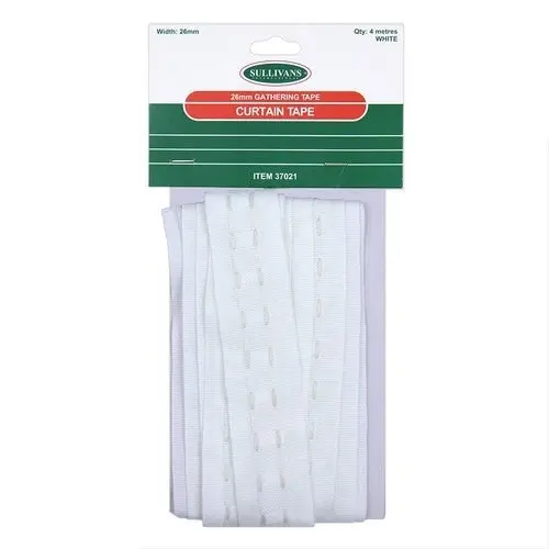 Gathering Curtain Tape - White