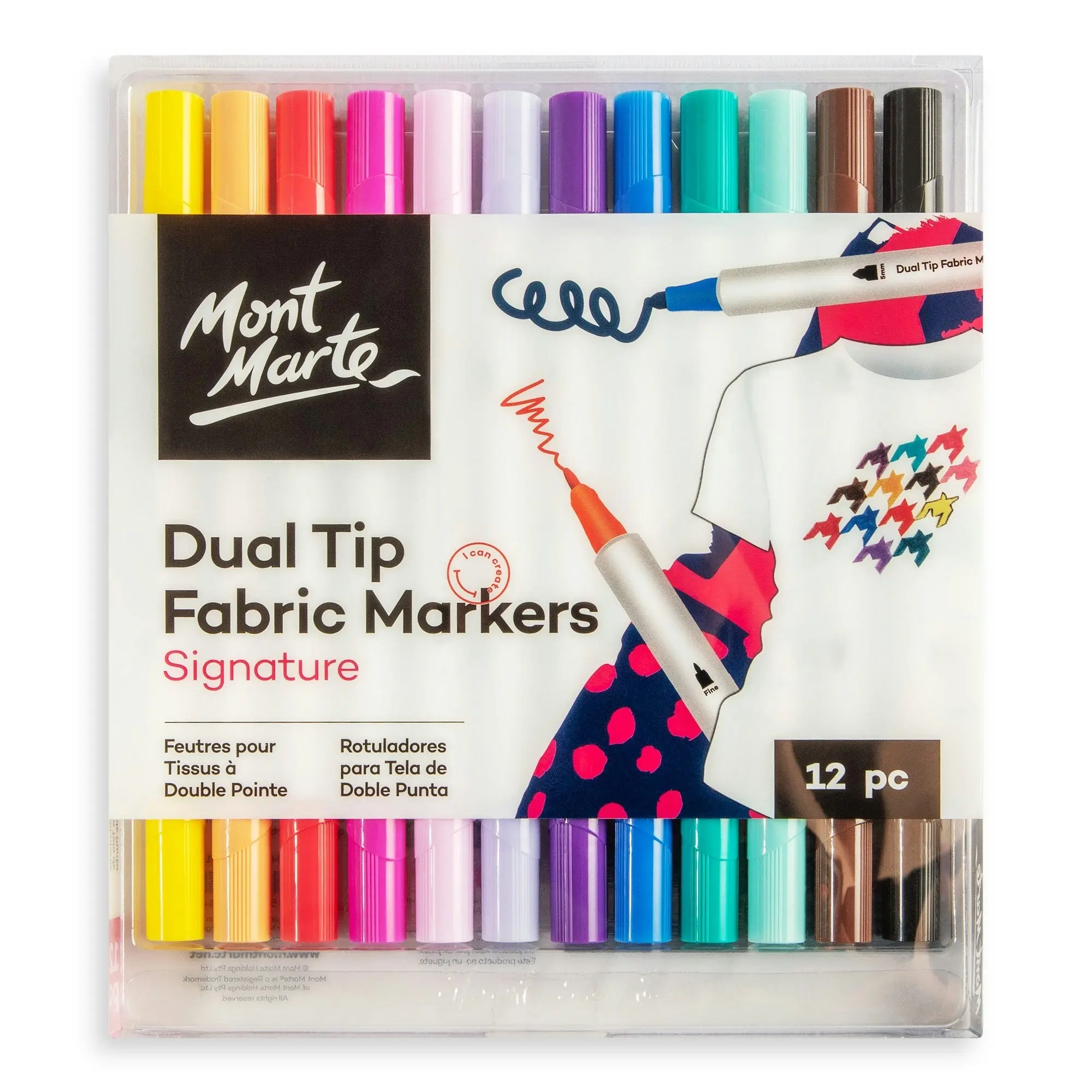 Mont Marte Dual Tip Fabric Markers