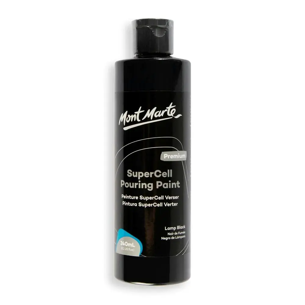 Mont Marte SuperCell Pouring Paint - Lamp Black