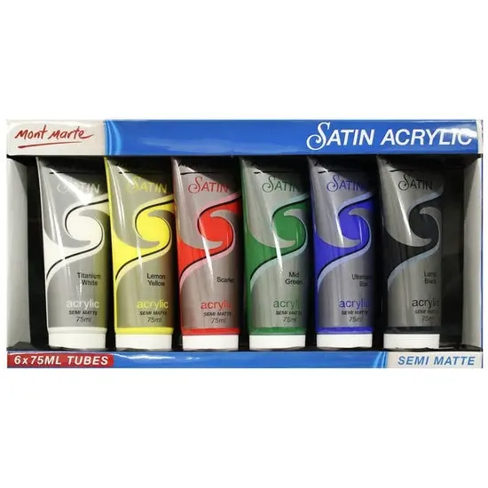 Mont Marte Satin Acrylic Set - Semi Matte