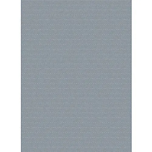 Polypropylene Outdoor Rug - Blue & Ivory