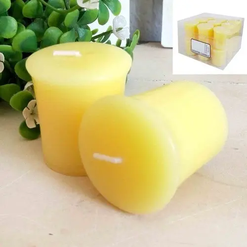 Yellow Votive Scented Candle - Pineapple Punch