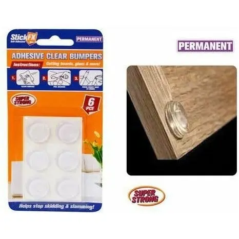 Bumpers Self Adhesive Permanent - Clear