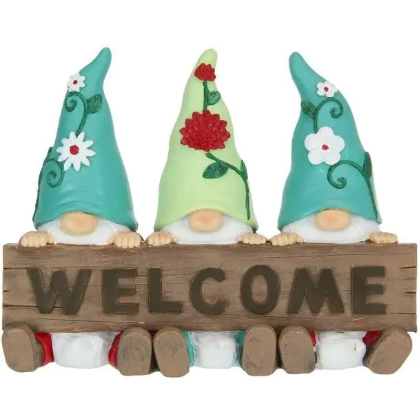 Welcome Sign - Triplet Gnomes