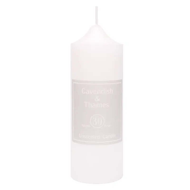 Unscented White Candle