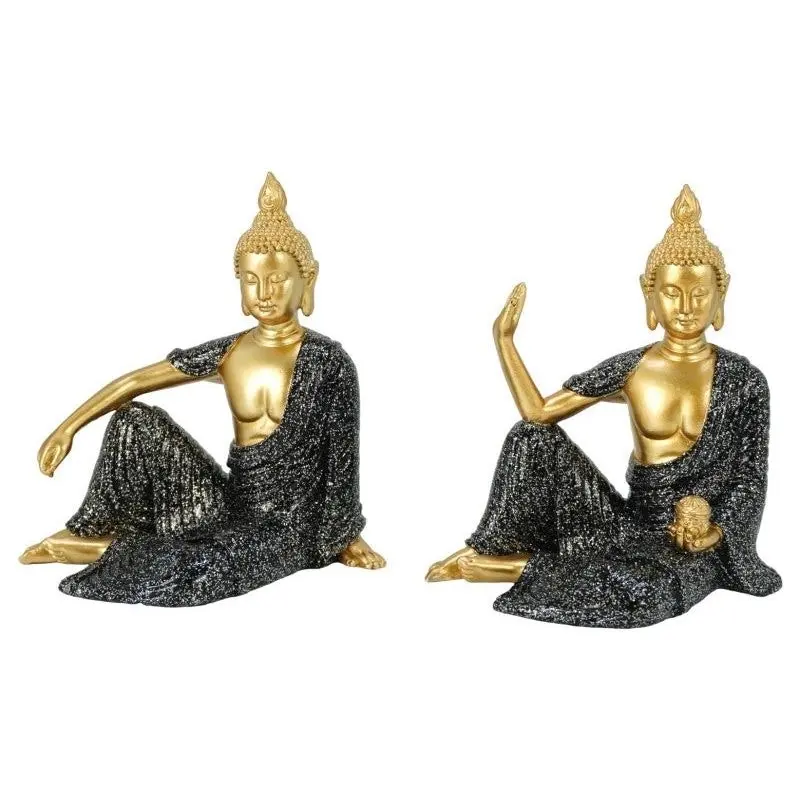 Sitting Buddha With Black Robe