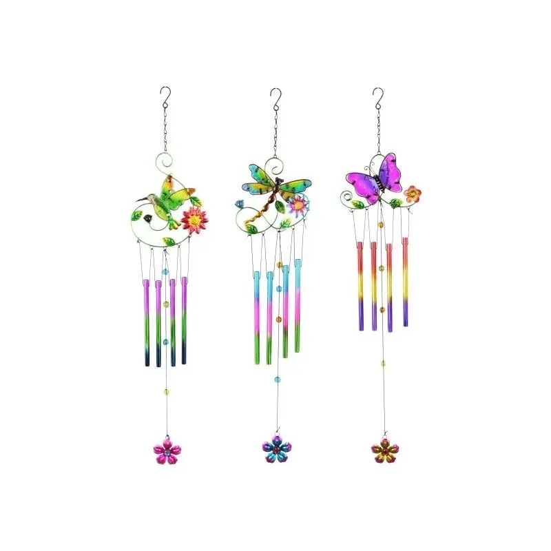 Wind Chime - Colorful Hummingbird, Butterfly or Dragonfly