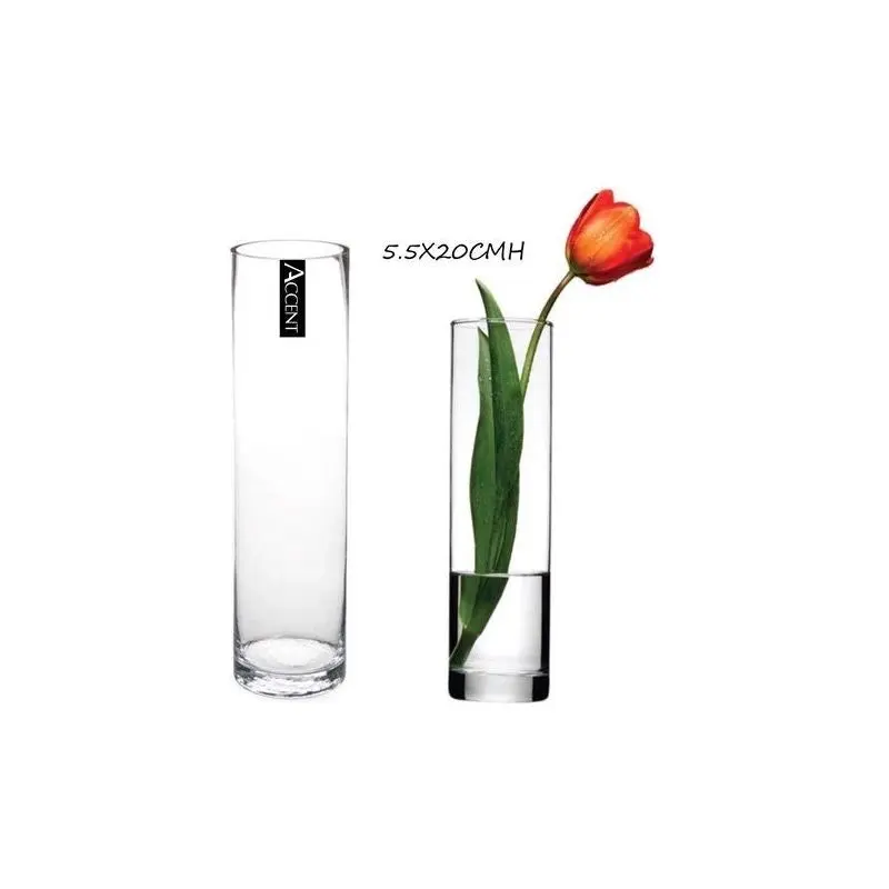 Clear Glass Vase - Cylinder