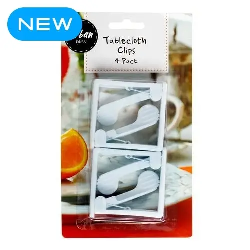 Tablecloth Tablecover Clips - White