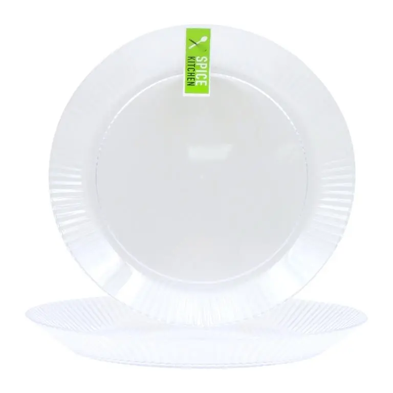 Plastic Retro Stripe Series - Dinner Plate