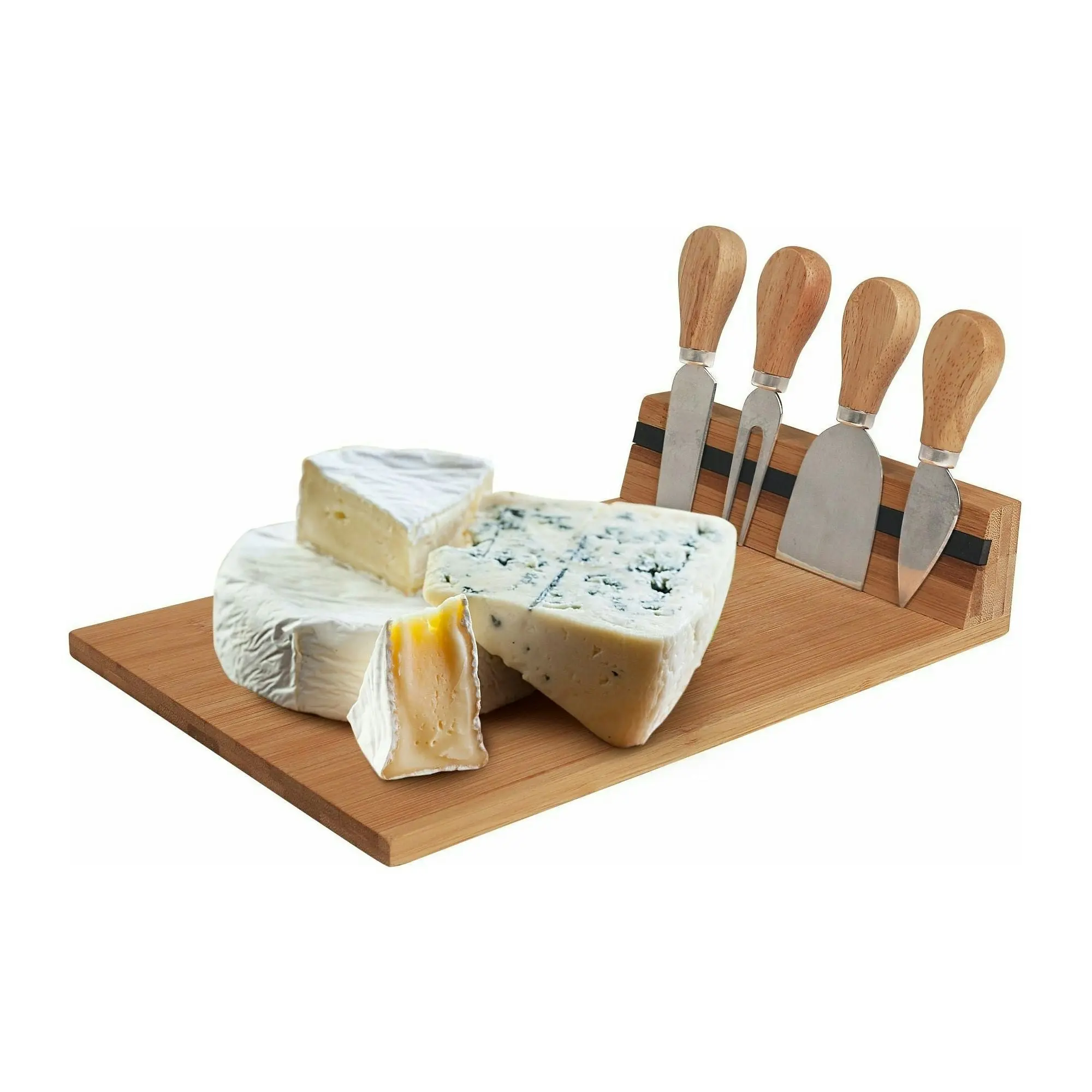 Cheese Board & Knife Set - Bamboo