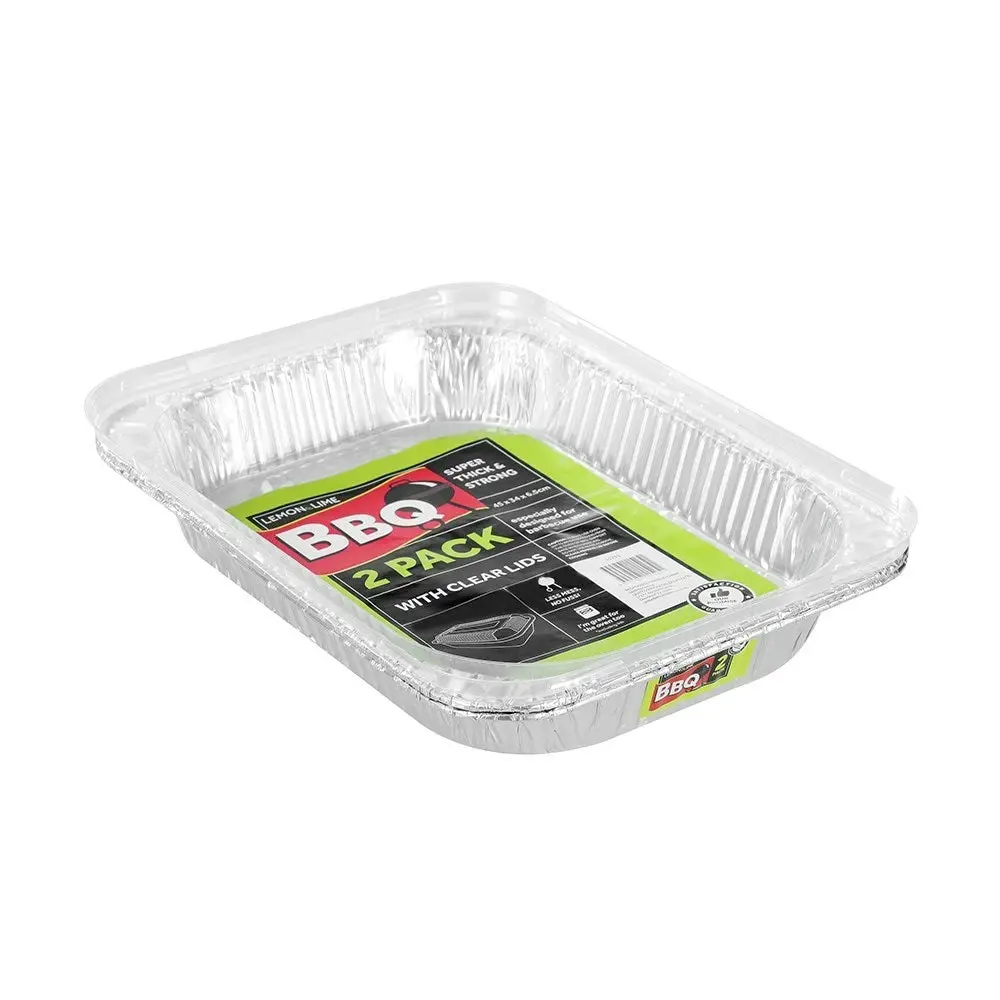 Foil Tray Large with Plastic Lid