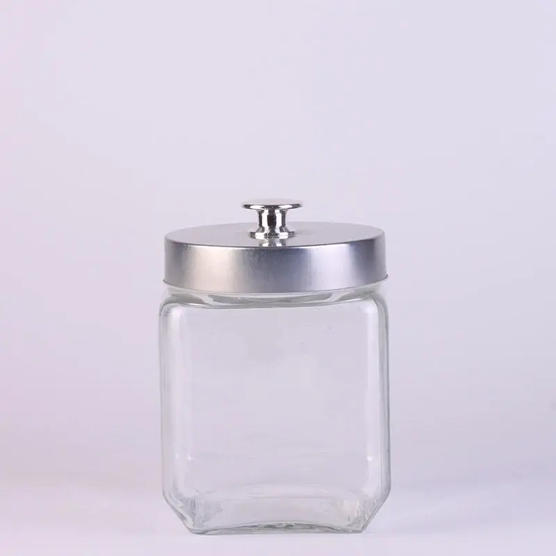 Glass Storage Jar with Wood Lid