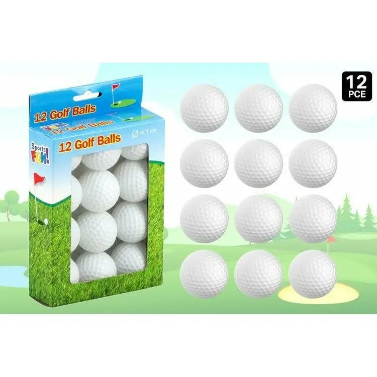 Plastic White Golf Balls