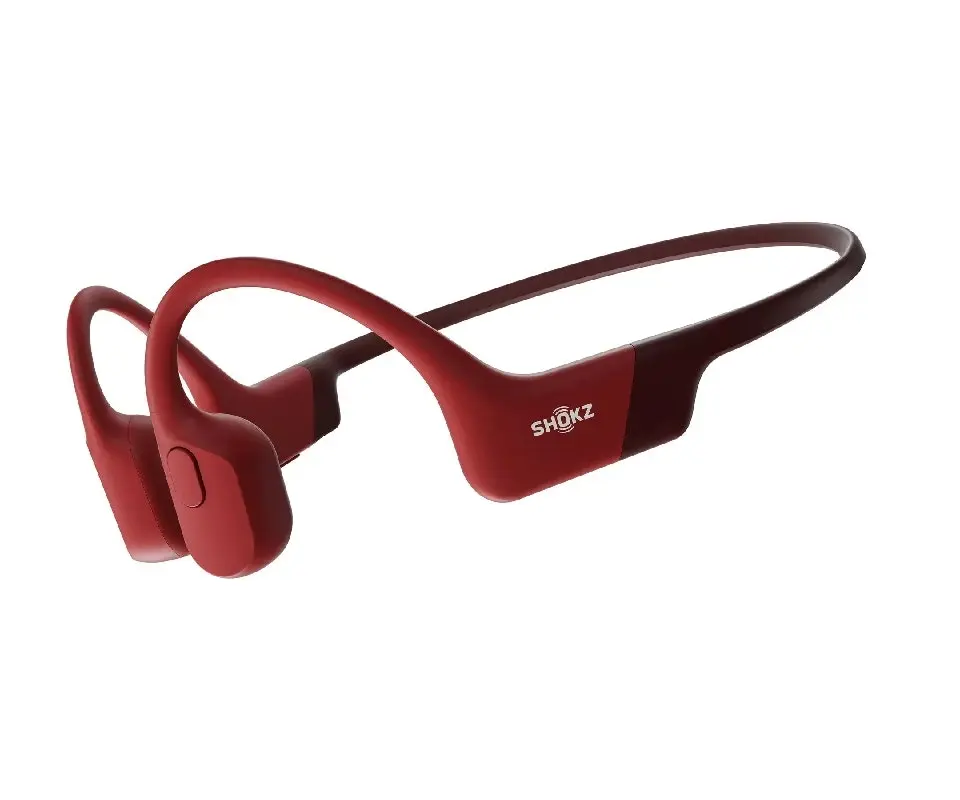 SHOKZ Openrun Bone Conduction Sports Bluetooth Headphones - Red