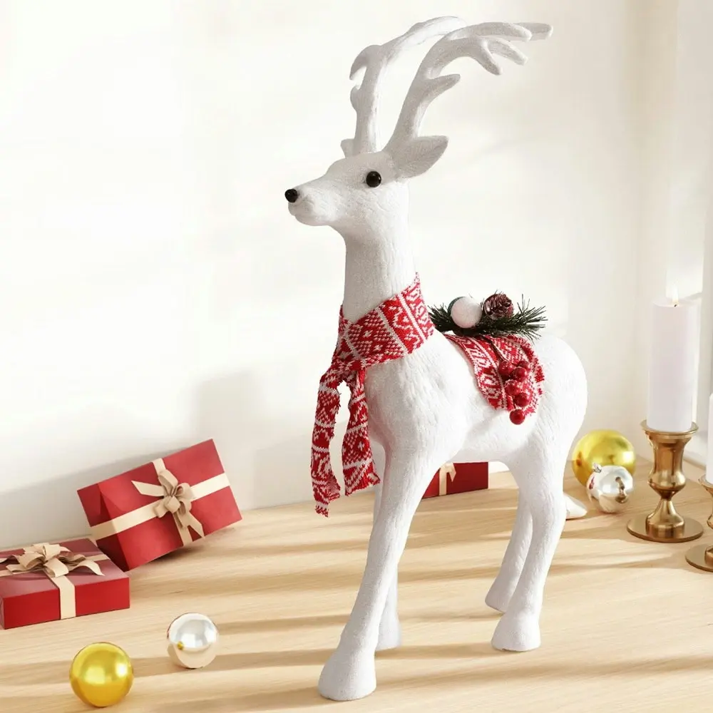 Jingle Jollys Christmas Reindeer 60cm Glitter Deer Ornaments Party Decorations