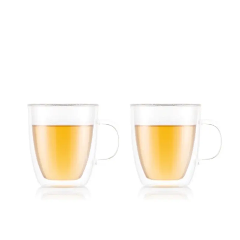 Bodum Bistro Double Wall 450ml Mug 2 Piece Set