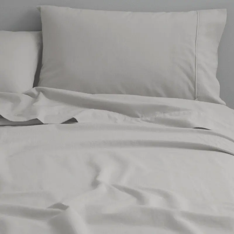 Canningvale CoziCotton Flannelette King Sheet Set - Silver