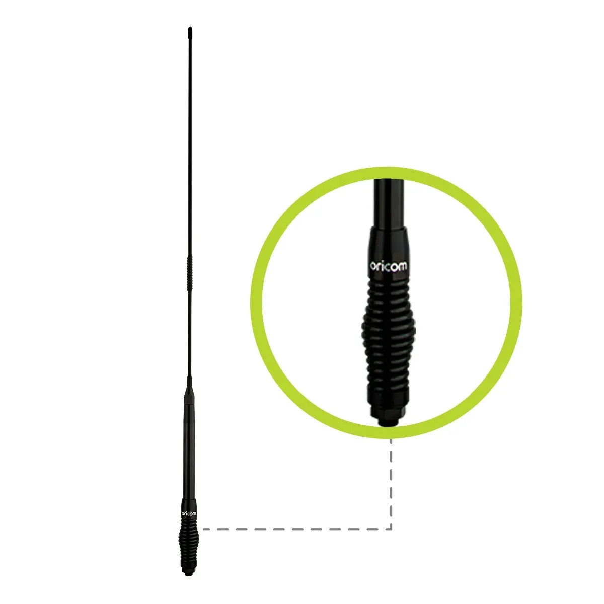 Oricom ANU220 6.5dBi Black UHF CB Antenna