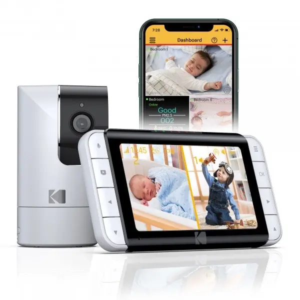 Kodak C525P 5" Video Baby Monitor Motorised Pan Tilt with Remote Access - Security Pet Dog Cat