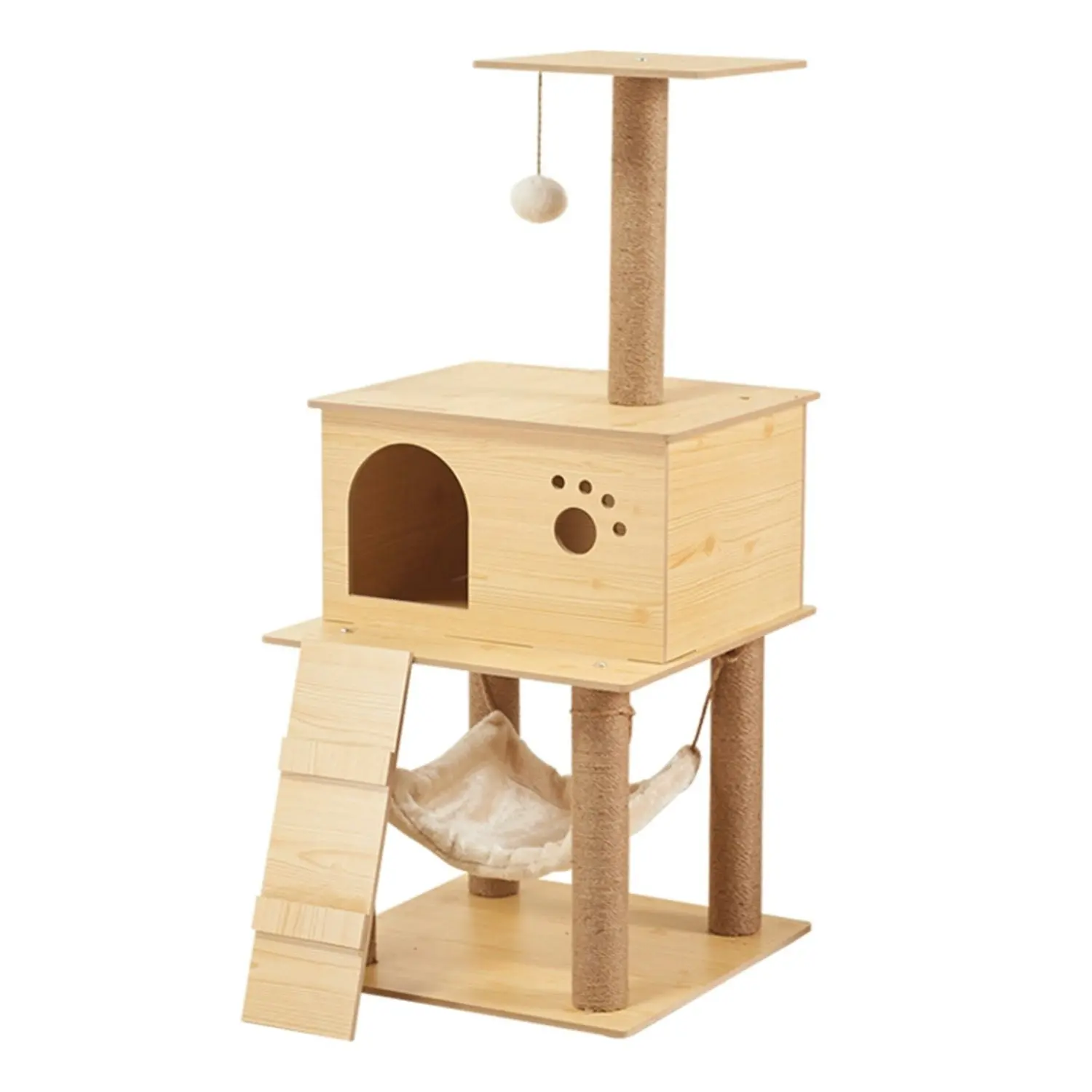 Floofi 130cm Wooden Cat Tree