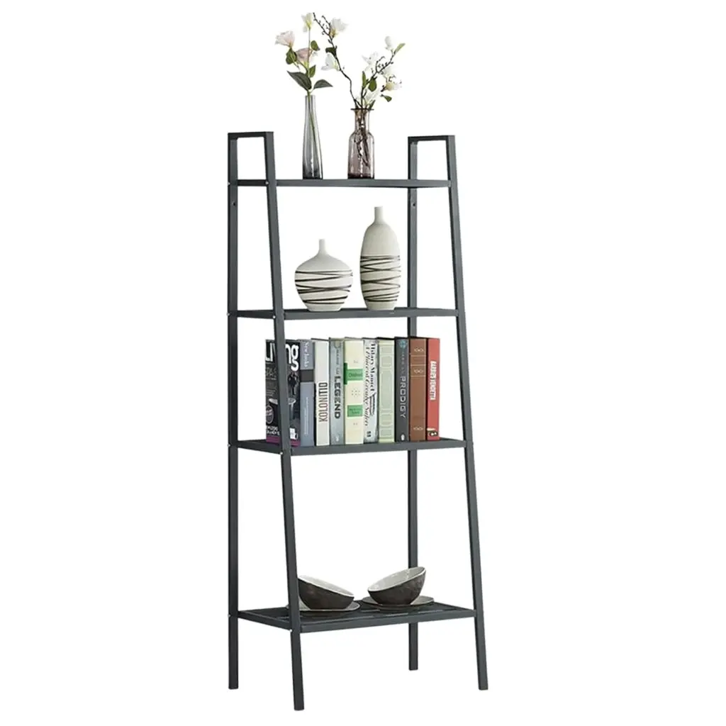 Ekkio 4 Tier Ladder Shelf (Black)