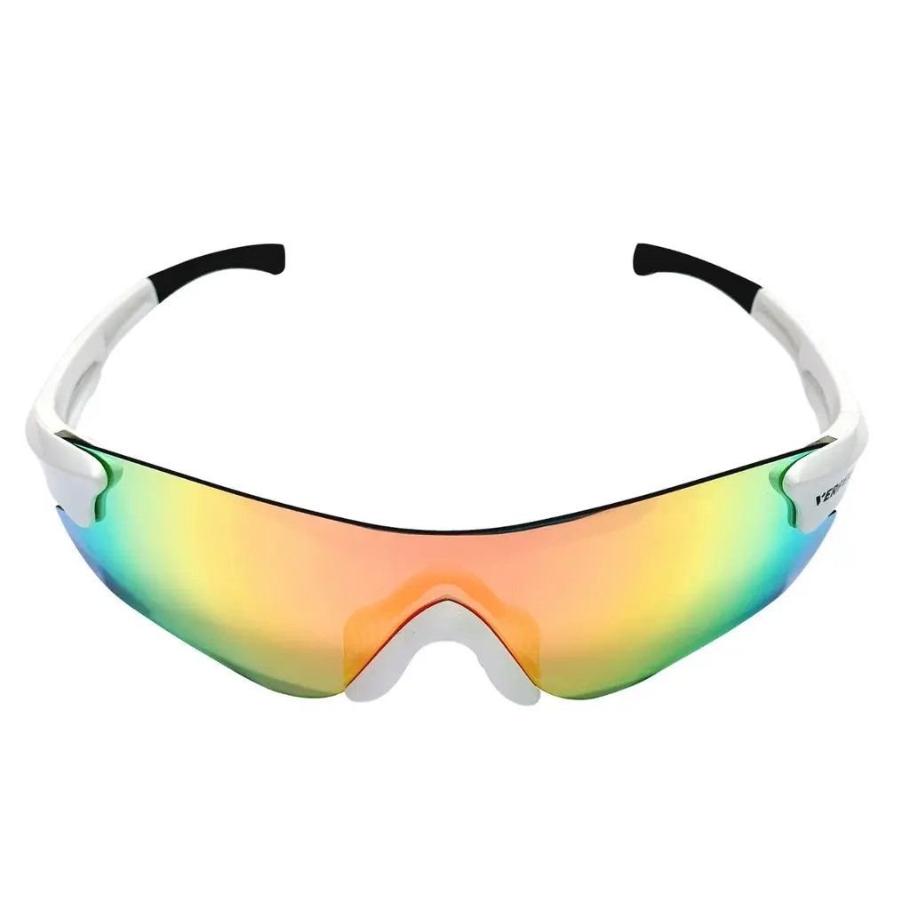 Verpeak Sport Sunglasses UV400 Interchangeable Lens Breathable Type 2 White