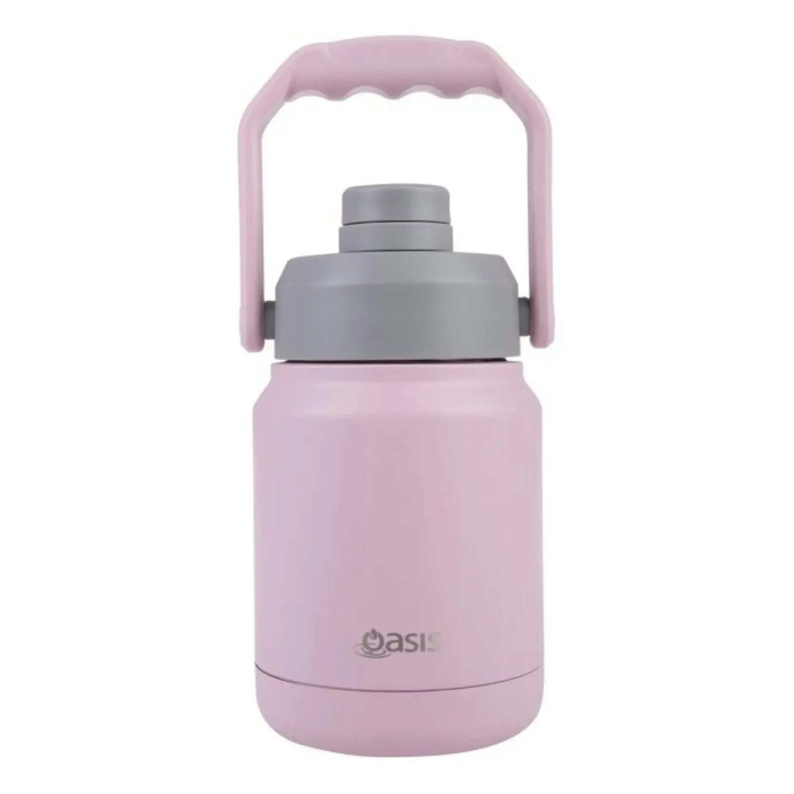 Oasis Stainless Steel Double Wall Insulated Mini Jug 1.2L Carry Handle Carnation