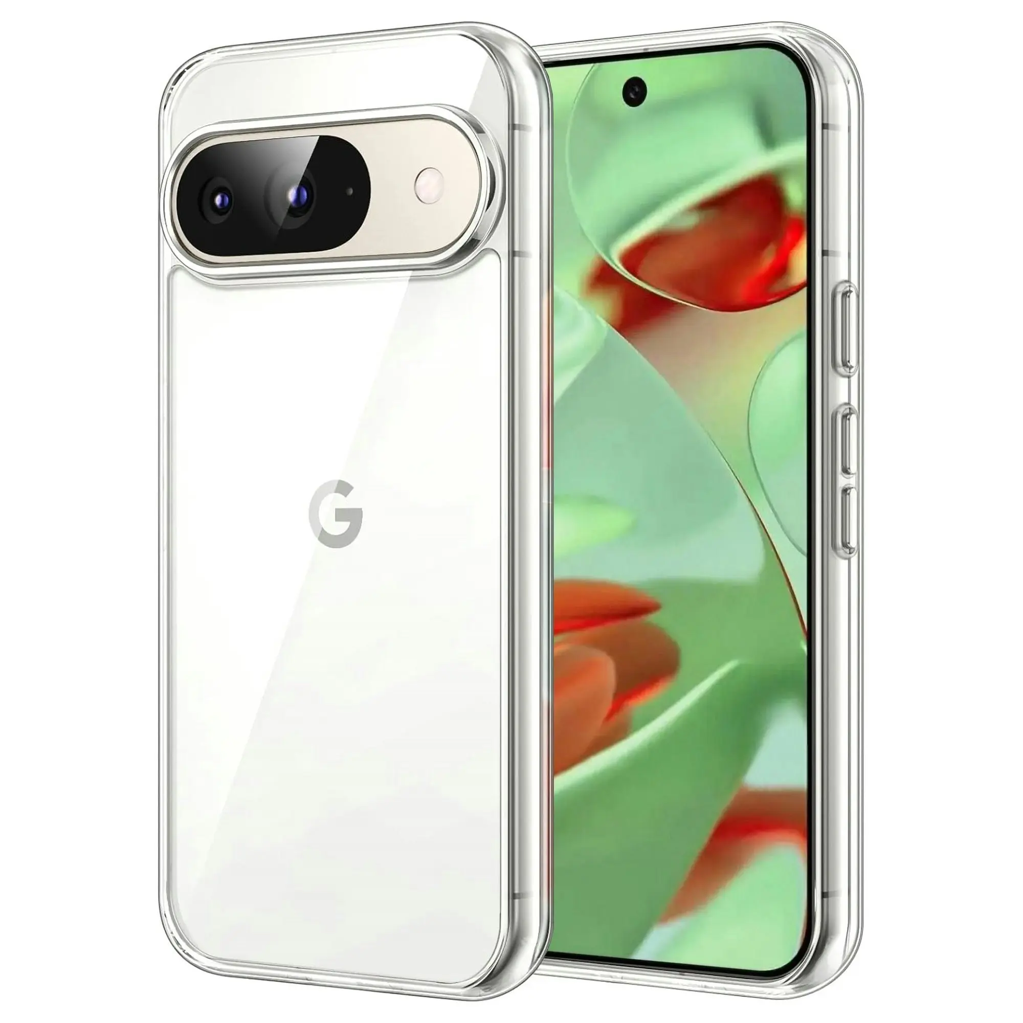 MEZON Google Pixel 9 Slim Premium Crystal Clear TPU Gel Back Case – Wireless Charging Compatible