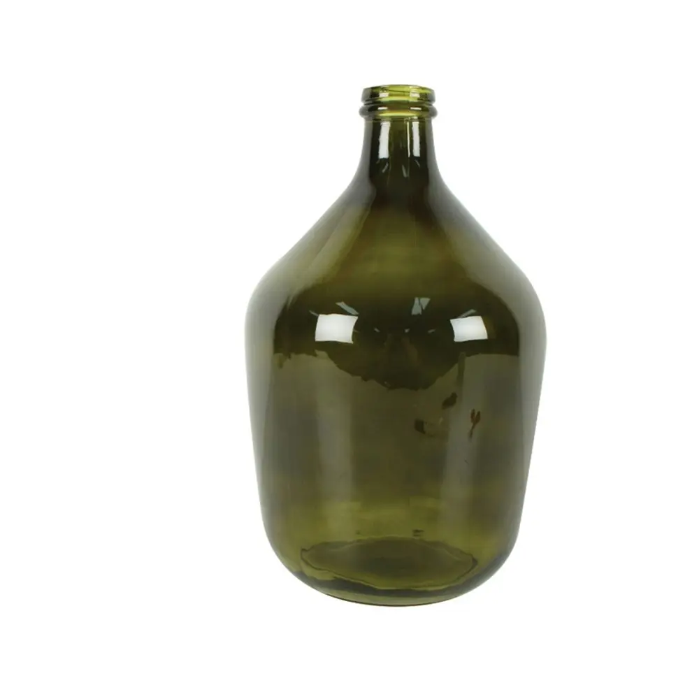 Maine & Crawford Burch Bottle Neck 38x23cm Glass Flower Vase Home Decor Green