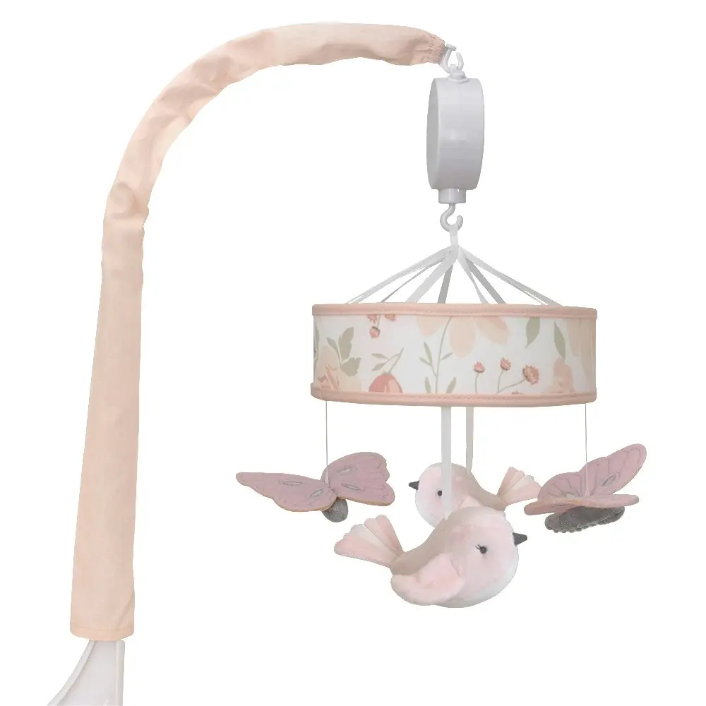 Lolli Living Baby/Newborn/Infant Nursery Musical Cot Hanging Mobile Set Meadow