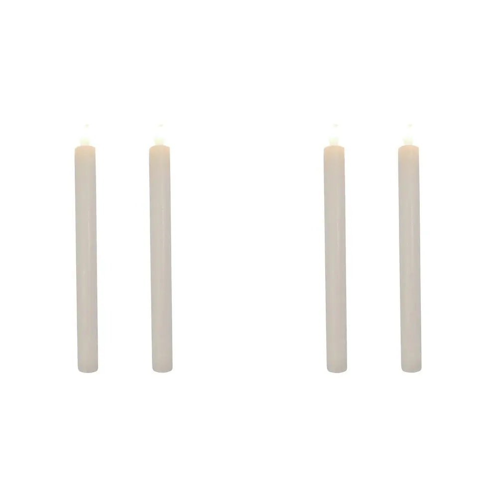 4pc LVD 25cm Wax Flameless Dinner Candles Home/Office Decor Tabletop Display