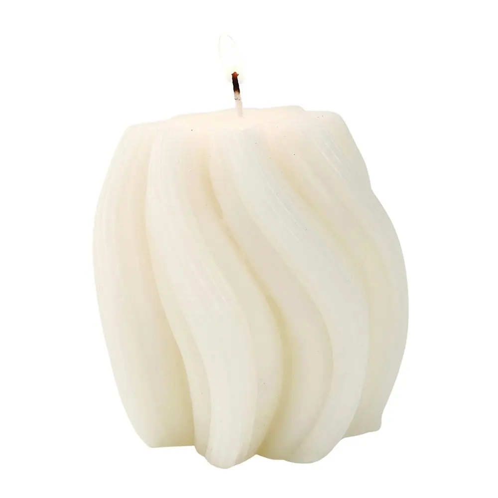 Urban Swirl 10cm Vanilla Scented Candle Home Fragrance Room Tabletop Decor Cream