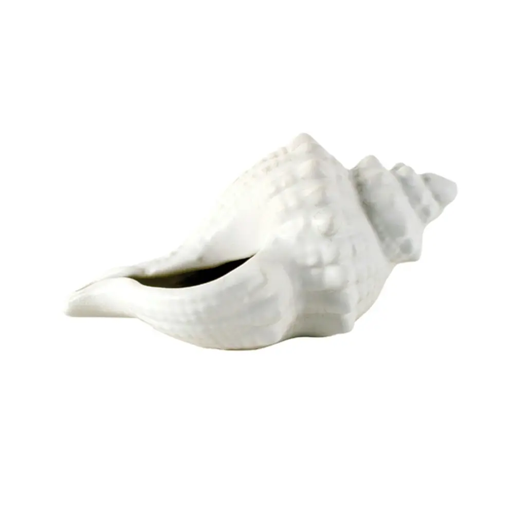 Maine & Crawford Danea 25x14cm Ceramic Shell Planter Home/Office Decor White