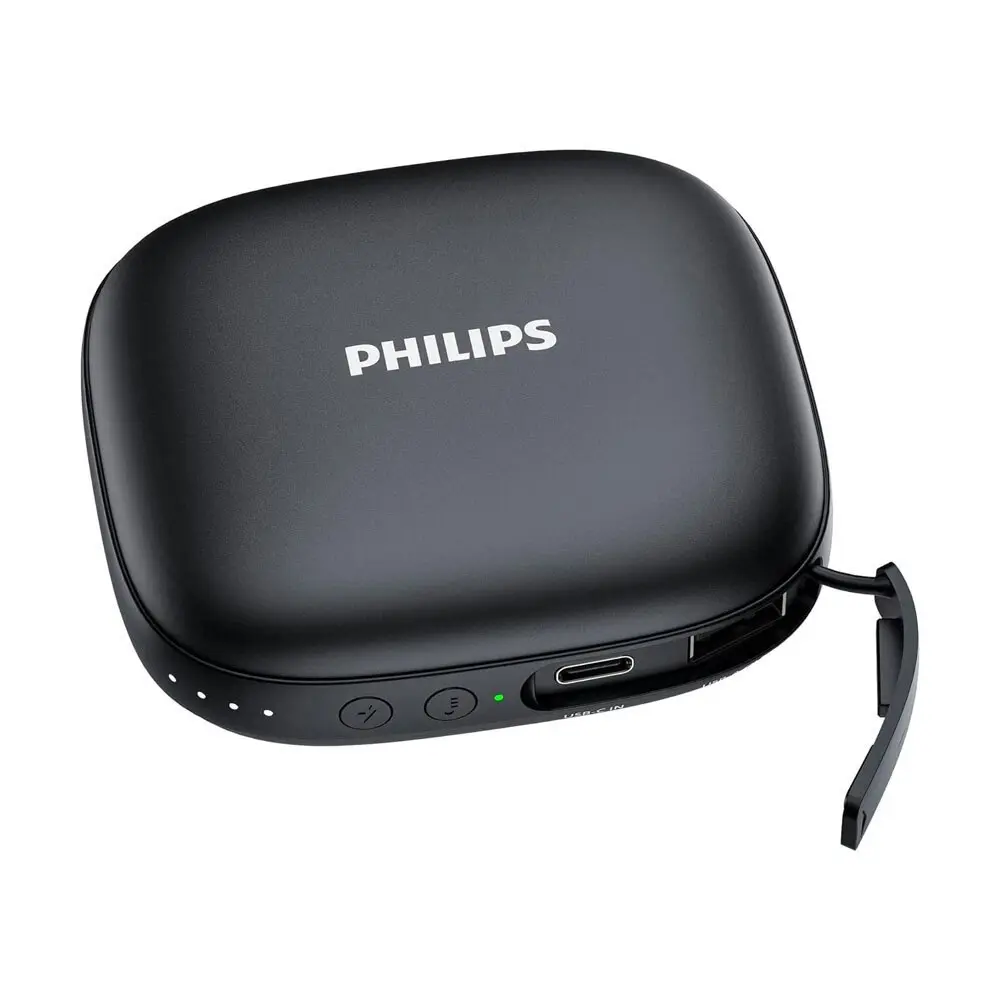 Philips DLP2136VB Hand Warmer 5000mAh Fast Charging Portable Power Bank Black