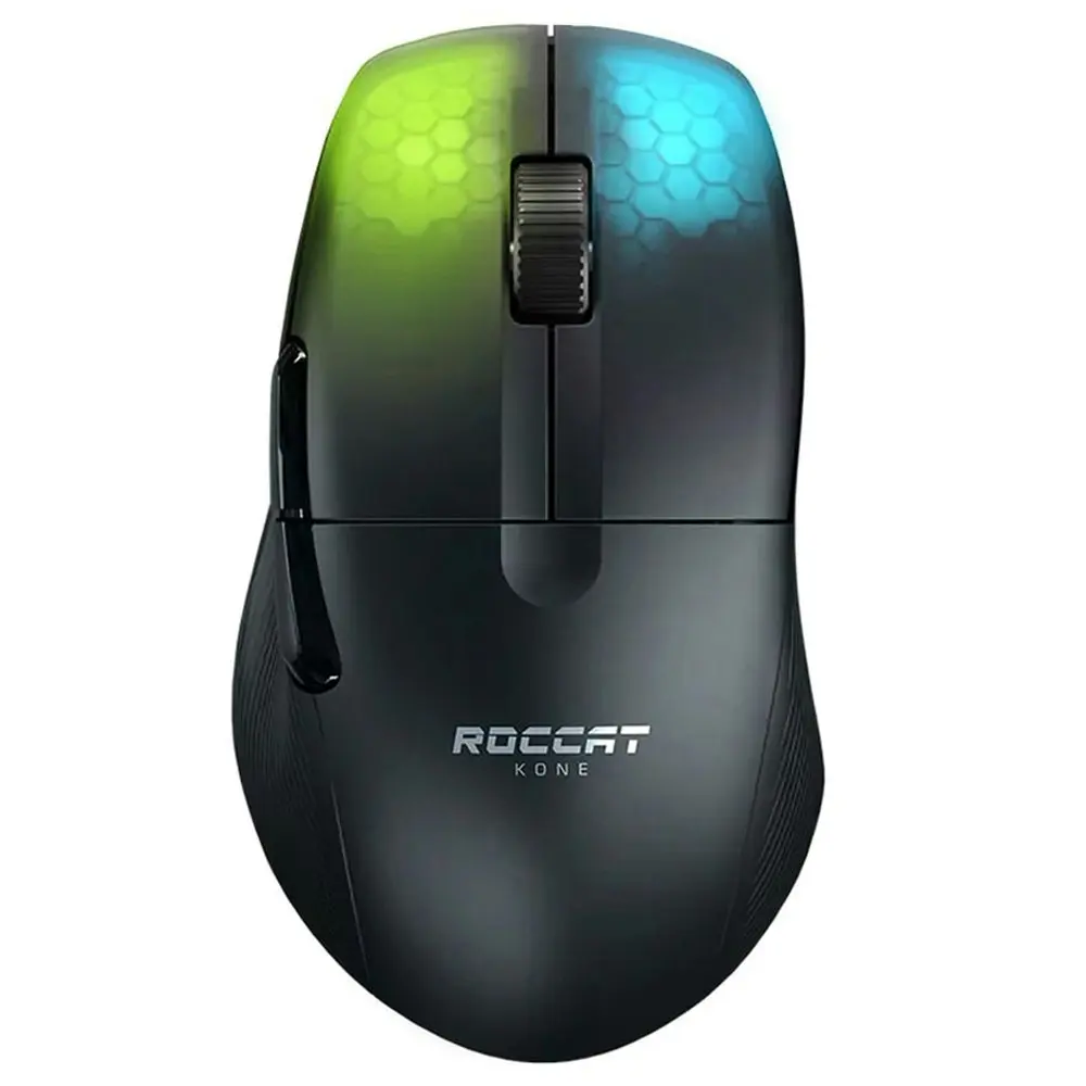 Roccat Kone Pro Air Wireless/Bluetooth 19K Optical Mouse w/ Rapid Charge Black