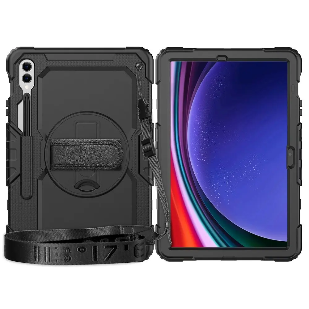 EFM Baja Rugged 3in1 Case Protection Cover For Samsung Galaxy Tab A9 Plus Black